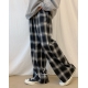預訂｜MUAHMUAH CHECK WIDE BANDING PANTS