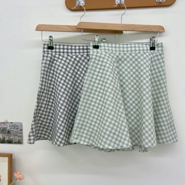 夏季現貨|飄逸格仔小傘裙 夏季現貨|飄逸格仔小傘裙