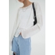 預訂｜ACOVER U NECK SEMI-CROP KNIT T-SHIRT