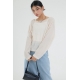 預訂｜ACOVER U NECK SEMI-CROP KNIT T-SHIRT