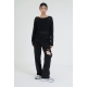 預訂｜ACOVER U NECK SEMI-CROP KNIT T-SHIRT