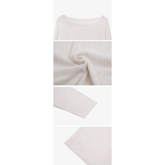 預訂｜ACOVER U NECK SEMI-CROP KNIT T-SHIRT