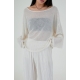 預訂｜ACOVER U NECK SEMI-CROP KNIT T-SHIRT