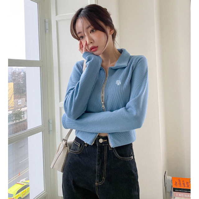 春季預訂｜MUAHMUAH SLIMFIT KINT ZIPUP CARDIGAN
