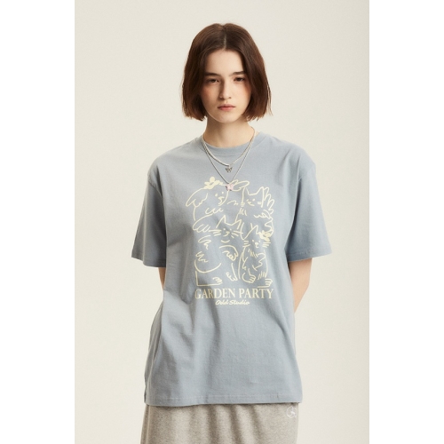 22SS 預訂｜ODD STUDIO GARDEN PARTY DRAWING T-SHIRT