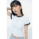 22SS 預訂｜AQO x ODSD CROPPED RINGER T-SHIRT