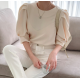 限量現貨!!｜公主泡泡袖圓領上衣