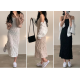 春季預訂｜吊帶皺皺長連身裙