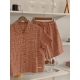 22S/S 預訂|JUUNEEDU Chloe 格紋短袖睡衣套裝 2色 22S/S 預訂|JUUNEEDU Chloe 格紋短袖睡衣套裝 2色