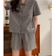 22S/S 預訂|JUUNEEDU Chloe 格紋短袖睡衣套裝 2色 22S/S 預訂|JUUNEEDU Chloe 格紋短袖睡衣套裝 2色