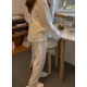 22S/S 預訂｜JUUNEEDU Relief Flower 長袖睡衣套裝