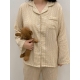 22S/S 預訂｜JUUNEEDU DAISY 格紋長袖睡衣套裝 2色