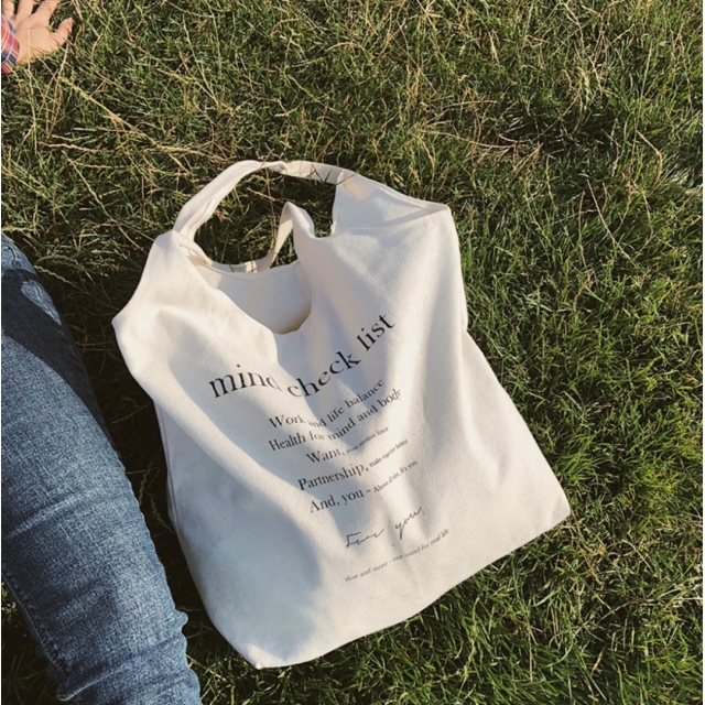 預訂｜SLOWAND 自家製 #SLOWMADE mind check list tote bag