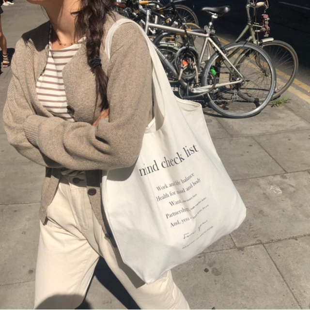 預訂｜SLOWAND 自家製 #SLOWMADE mind check list tote bag