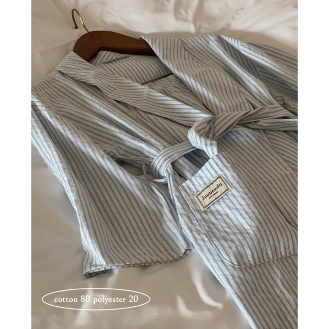 22S/S 預訂|JUUNEEDU 浴袍款睡衣套裝 2色 22S/S 預訂|JUUNEEDU 浴袍款睡衣套裝 2色