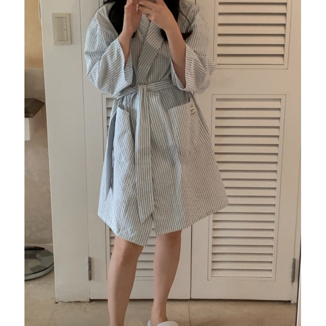 22S/S 預訂|JUUNEEDU 浴袍款睡衣套裝 2色 22S/S 預訂|JUUNEEDU 浴袍款睡衣套裝 2色