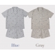 22S/S 預訂｜JUUNEEDU PUPPY 格仔紋短袖睡衣套裝 2color