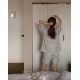 22S/S 預訂｜JUUNEEDU PUPPY 格仔紋短袖睡衣套裝 2color