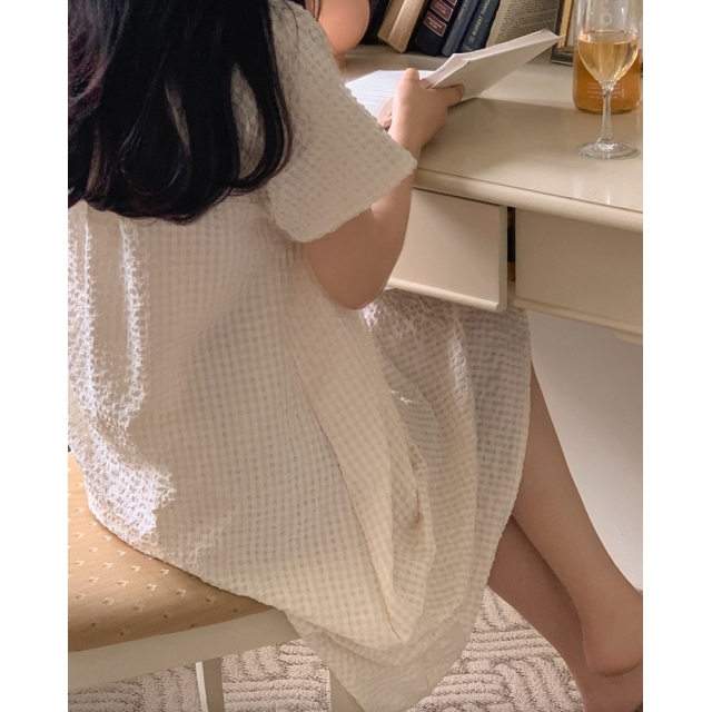 22S/S 預訂|JUUNEEDU 泡泡紗睡衣套裝 3色 22S/S 預訂|JUUNEEDU 泡泡紗睡衣套裝 3色