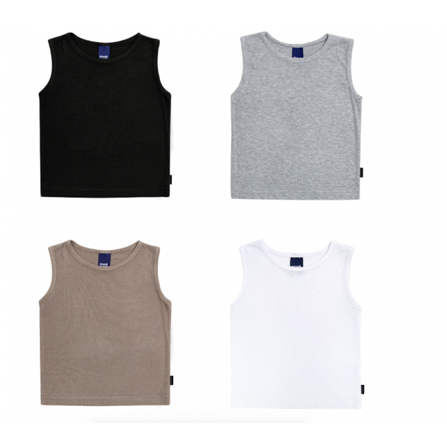 夏季預訂｜MUAHMUAH SPAN CROP KNIT SLEEVELESS