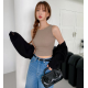 夏季預訂｜MUAHMUAH SPAN CROP KNIT SLEEVELESS