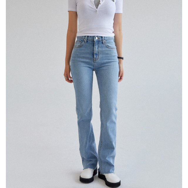夏季預訂｜MUAHMUAH SLIM FIT CUTTING DENIM PANTS