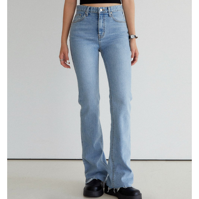 夏季預訂｜MUAHMUAH SLIM FIT CUTTING DENIM PANTS