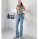 夏季預訂｜MUAHMUAH SLIM FIT CUTTING DENIM PANTS