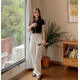 夏季預訂|高腰一字休閒褲 夏季預訂|高腰一字休閒褲