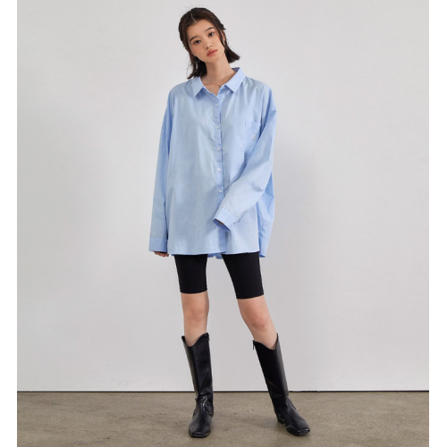 早秋預訂｜MUAHMUAH SIGNATURE LOGO POINT COTTON OVERFIT SHIRTS