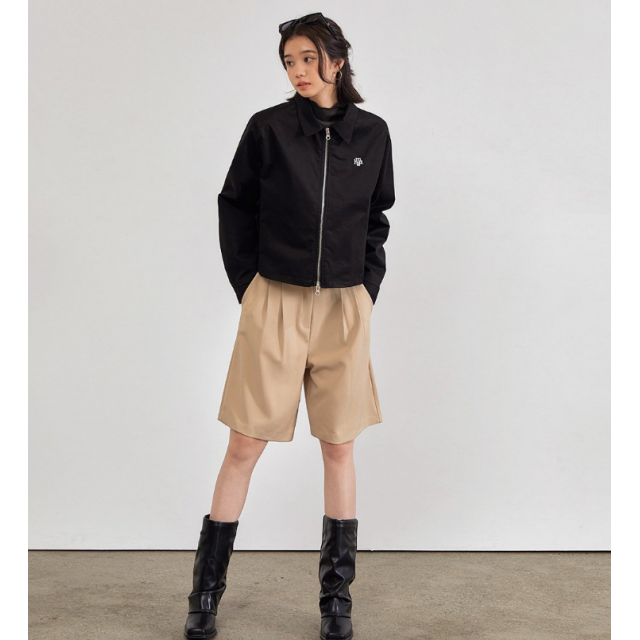 早秋預訂｜MUAHMUAH SIGNATURE LOGO POINT 2WAY ZIP-UP JACKET