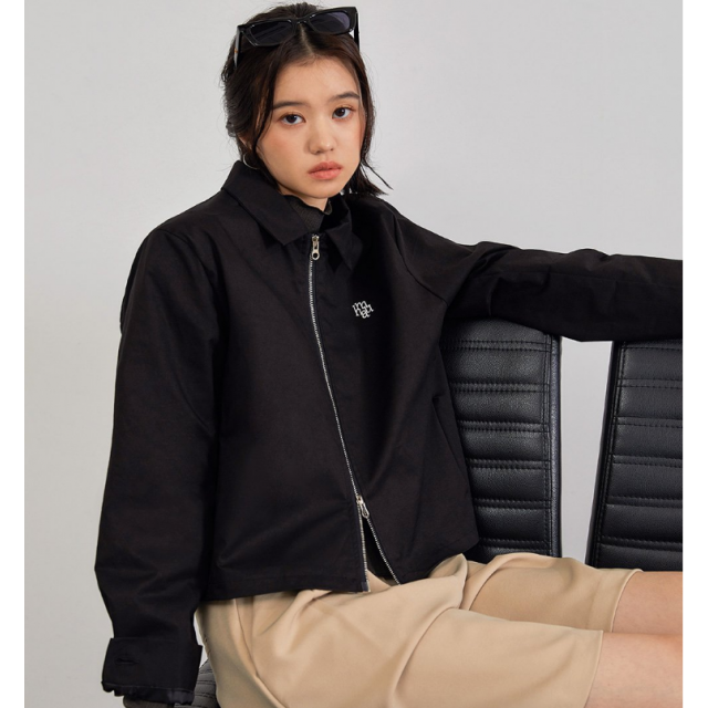 早秋預訂｜MUAHMUAH SIGNATURE LOGO POINT 2WAY ZIP-UP JACKET