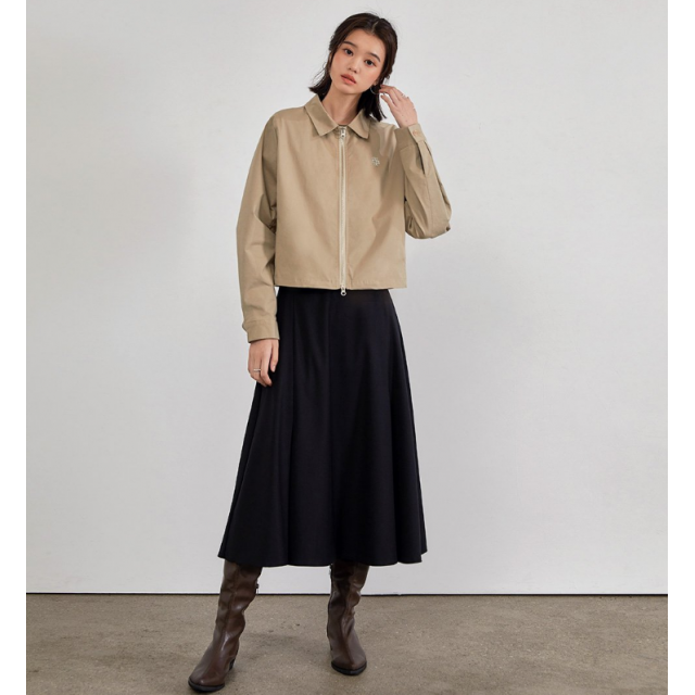 早秋預訂｜MUAHMUAH SIGNATURE LOGO POINT 2WAY ZIP-UP JACKET