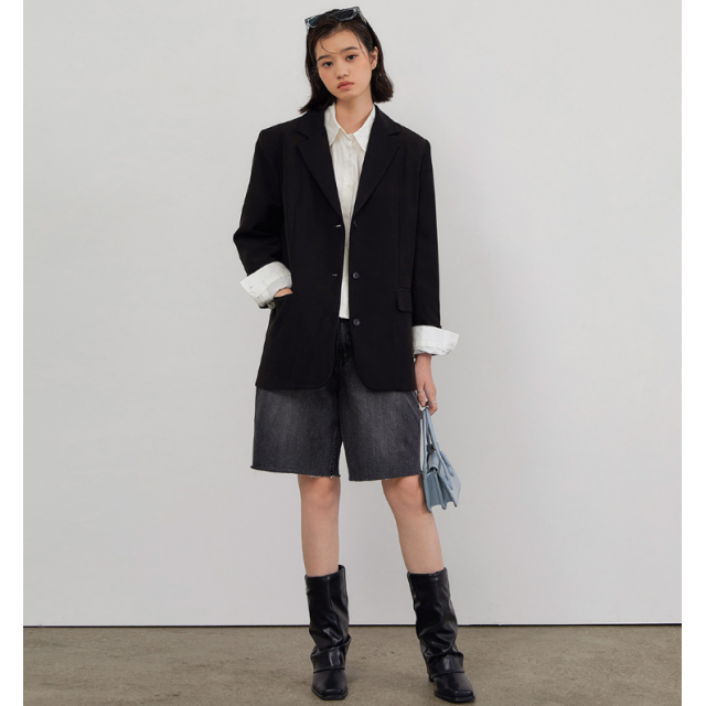 早秋預訂｜MUAHMUAH OVER FIT THREE BUTTON JACKET