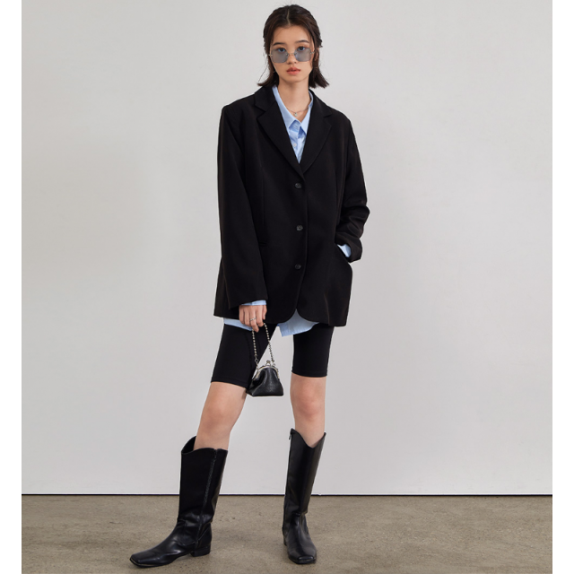 早秋預訂｜MUAHMUAH OVER FIT THREE BUTTON JACKET