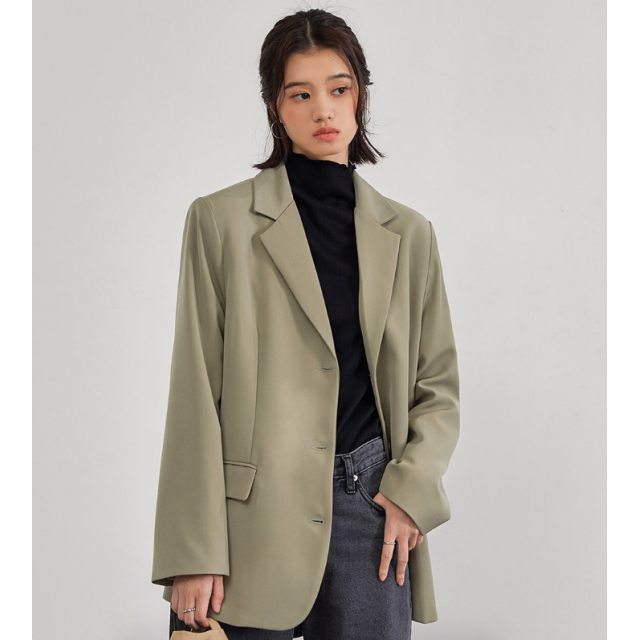 早秋預訂｜MUAHMUAH OVER FIT THREE BUTTON JACKET