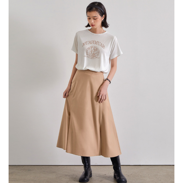 早秋預訂|MUAHMUAH NATURAL FLARE LONG SKIRT 早秋預訂|MUAHMUAH NATURAL FLARE LONG SKIRT