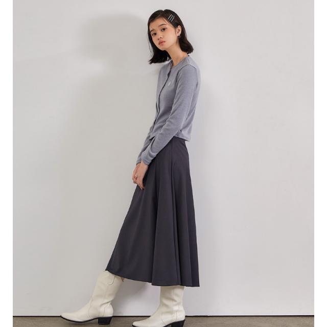 早秋預訂|MUAHMUAH NATURAL FLARE LONG SKIRT 早秋預訂|MUAHMUAH NATURAL FLARE LONG SKIRT