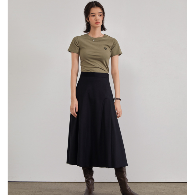 早秋預訂|MUAHMUAH NATURAL FLARE LONG SKIRT 早秋預訂|MUAHMUAH NATURAL FLARE LONG SKIRT