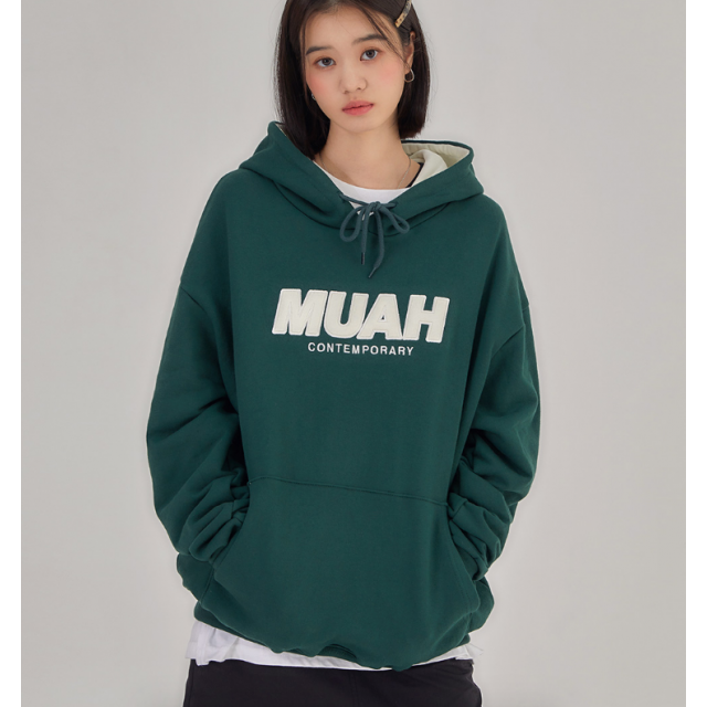 早秋預訂｜MUAHMUAH SIGNATURE COMBI COLOR OVERFIT HOODIE
