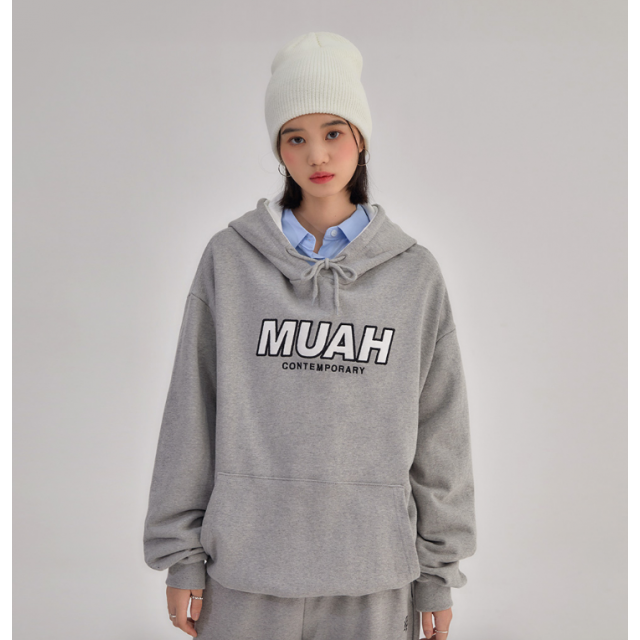 早秋預訂｜MUAHMUAH SIGNATURE COMBI COLOR OVERFIT HOODIE
