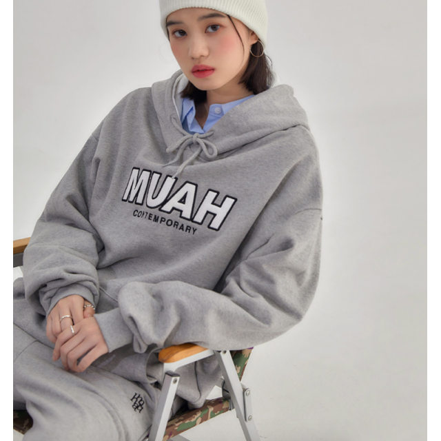 早秋預訂｜MUAHMUAH SIGNATURE COMBI COLOR OVERFIT HOODIE