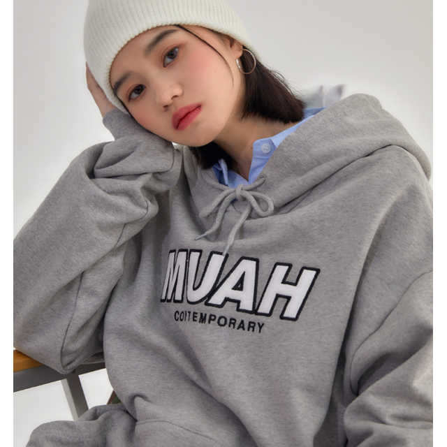 早秋預訂｜MUAHMUAH SIGNATURE COMBI COLOR OVERFIT HOODIE