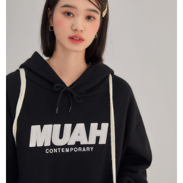早秋預訂｜MUAHMUAH SIGNATURE COMBI COLOR OVERFIT HOODIE