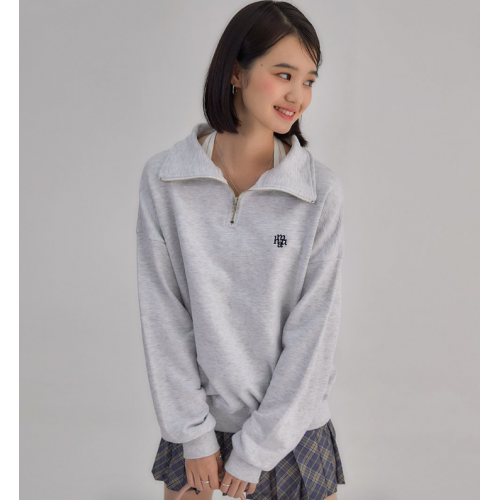 早秋預訂｜MUAHMUAH LOGO POINT FULL OVER NECK ZIP-UP