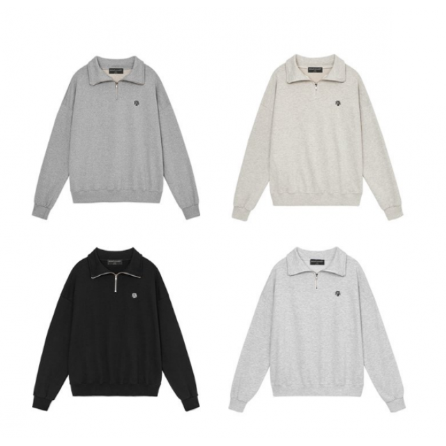 早秋預訂｜MUAHMUAH LOGO POINT FULL OVER NECK ZIP-UP