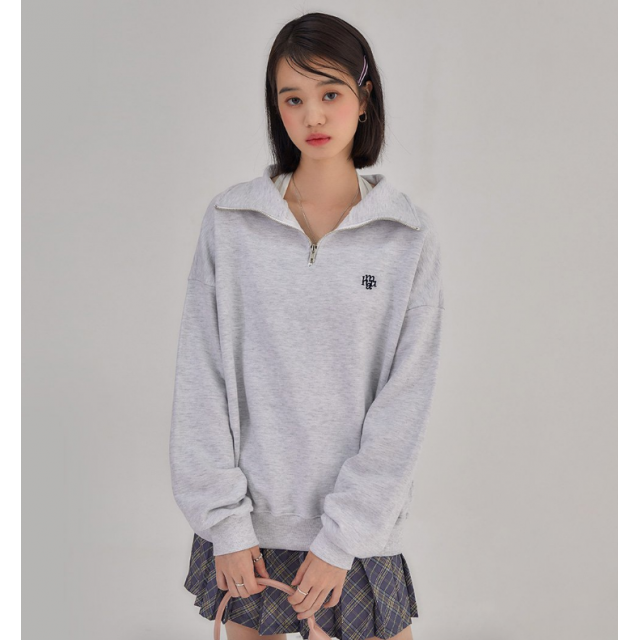 早秋預訂｜MUAHMUAH LOGO POINT FULL OVER NECK ZIP-UP