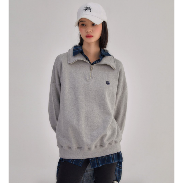 早秋預訂｜MUAHMUAH LOGO POINT FULL OVER NECK ZIP-UP