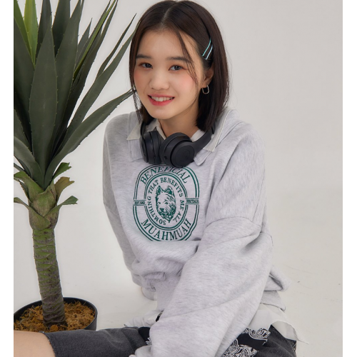 早秋預訂｜MUAHMUAH CALLAR CROP SWEATSHIRTS