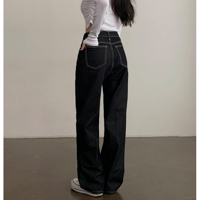 早秋預訂|4色NO FADE車線牛仔長褲 (S-XL) 早秋預訂|4色NO FADE車線牛仔長褲 (S-XL)